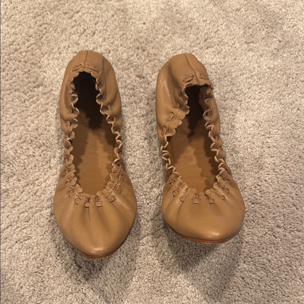 Women's Tan Ballet Flats